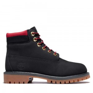 Timberland Premium 6 Inch Negrii Rosii | SN-TBL46609